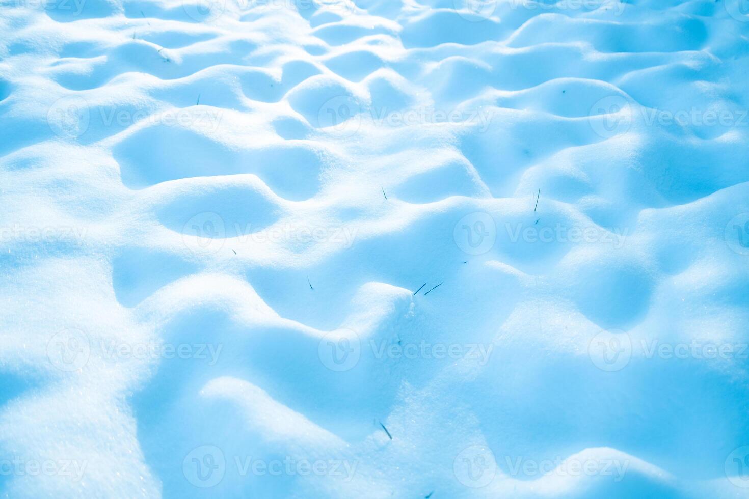 Snowy winter background with falling snowflakes with copyspace photo