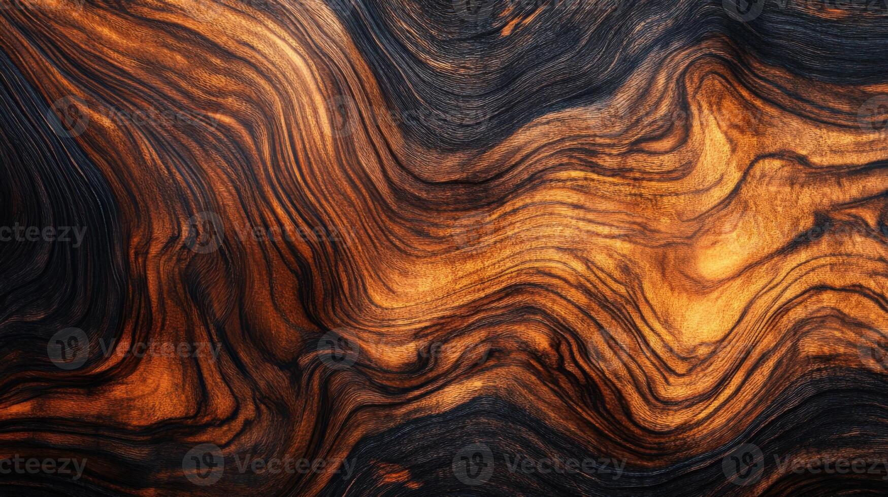 Abstract Swirling Wood Grain Texture with Rich Warm Tones photo
