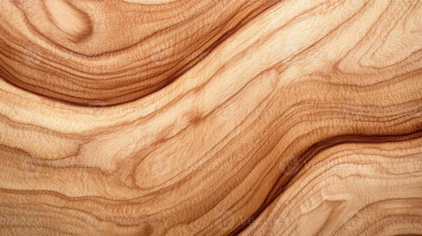 Soft Natural Oak Wood Texture with Flowing Grain photo