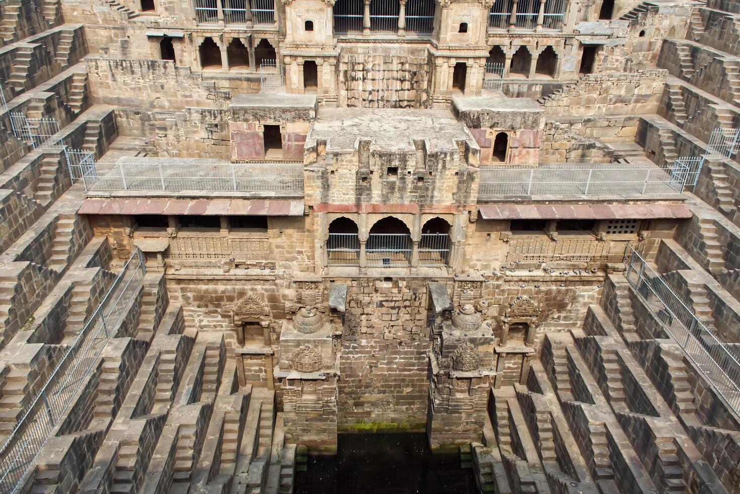 Abhaneri Rajasthan India February 4, 2025 Chand Baori stepwell, one of the most ancient, deepest and largest stepwells, in Rajasthan. India. photo