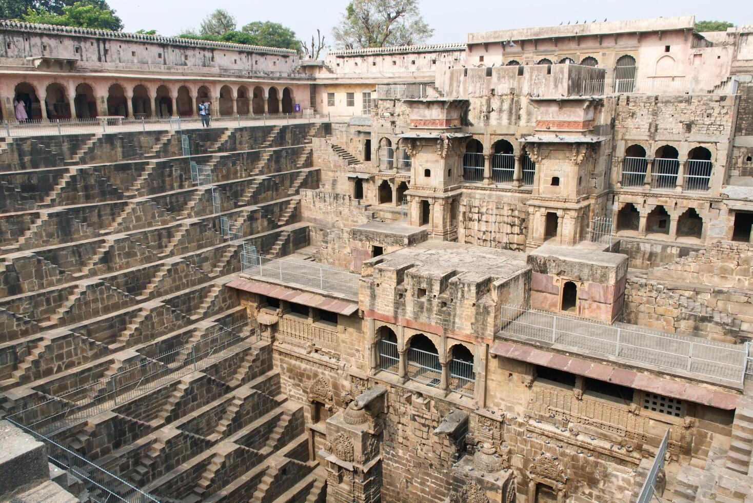 Abhaneri Rajasthan India February 4, 2025 Chand Baori stepwell, one of the most ancient and largest stepwells, in Rajasthan. India. photo
