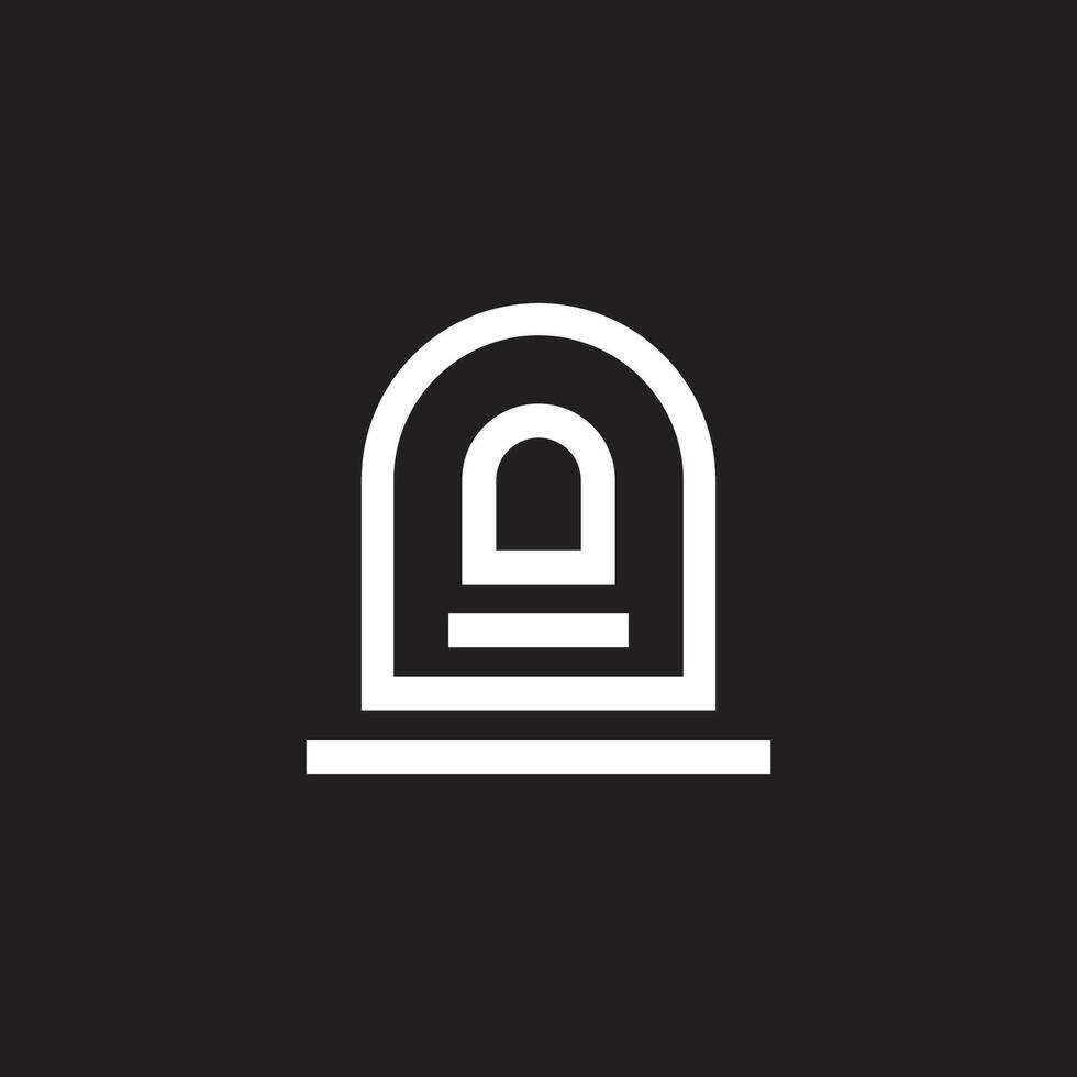 door gate staircase simple geometric logo vector
