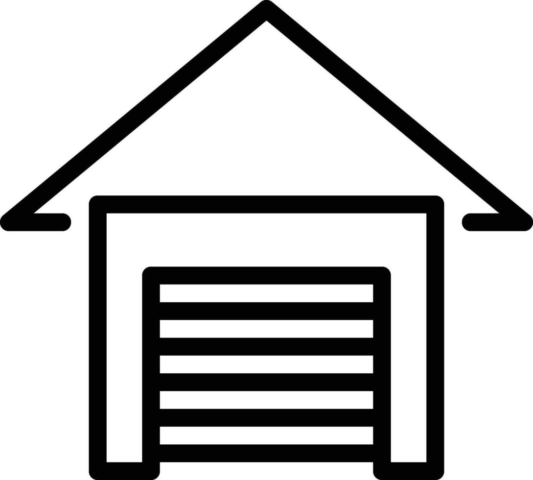 garage door icon vector
