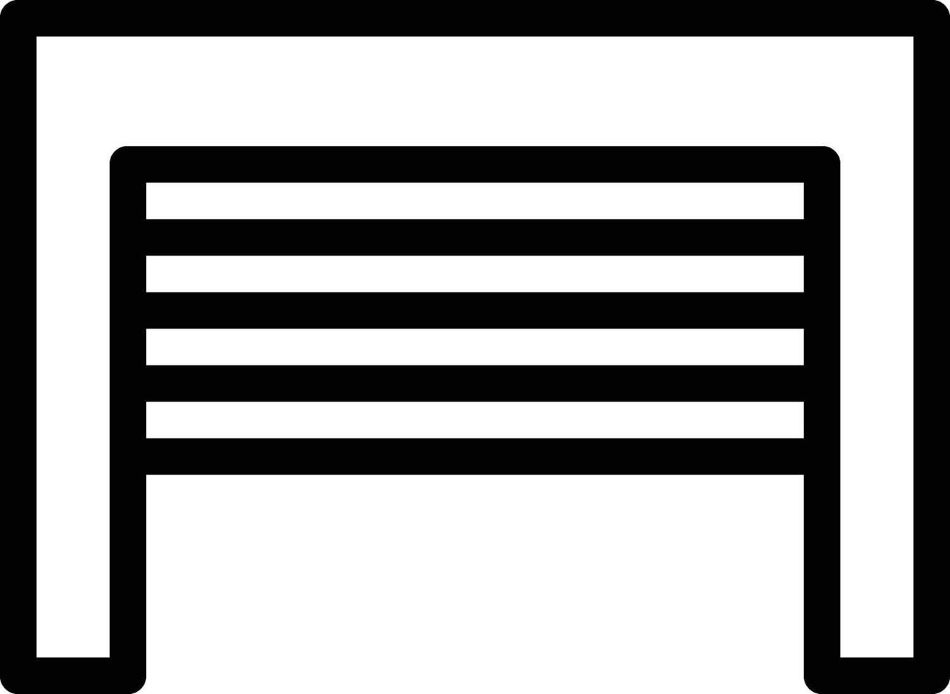 moder garage icon line illustration vector