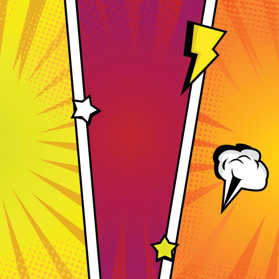 Background panel comic manga panel pop art style vector