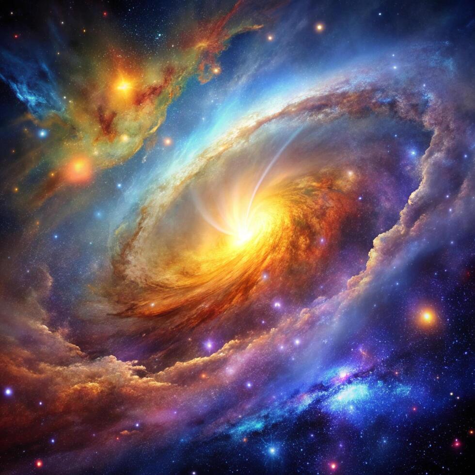 An image of a galaxy in space photo