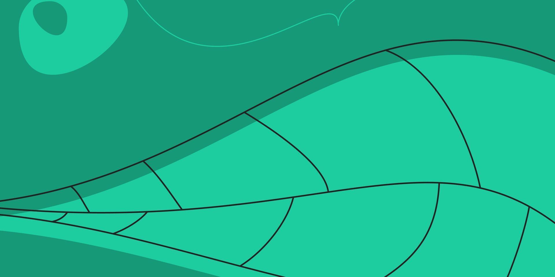 Green earth day background abstract shape, leaf pattern. Design for banner, poster, social media vector