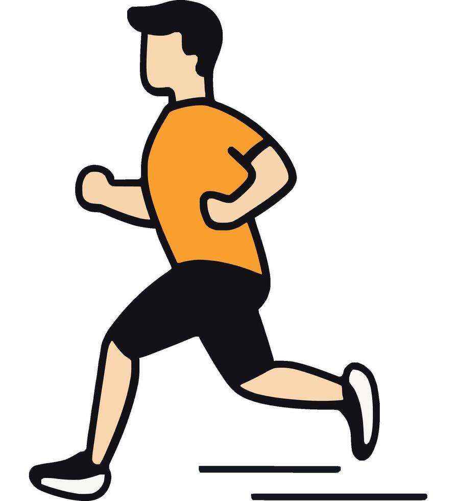 Running Exercise Fitness Health Active Motion vector