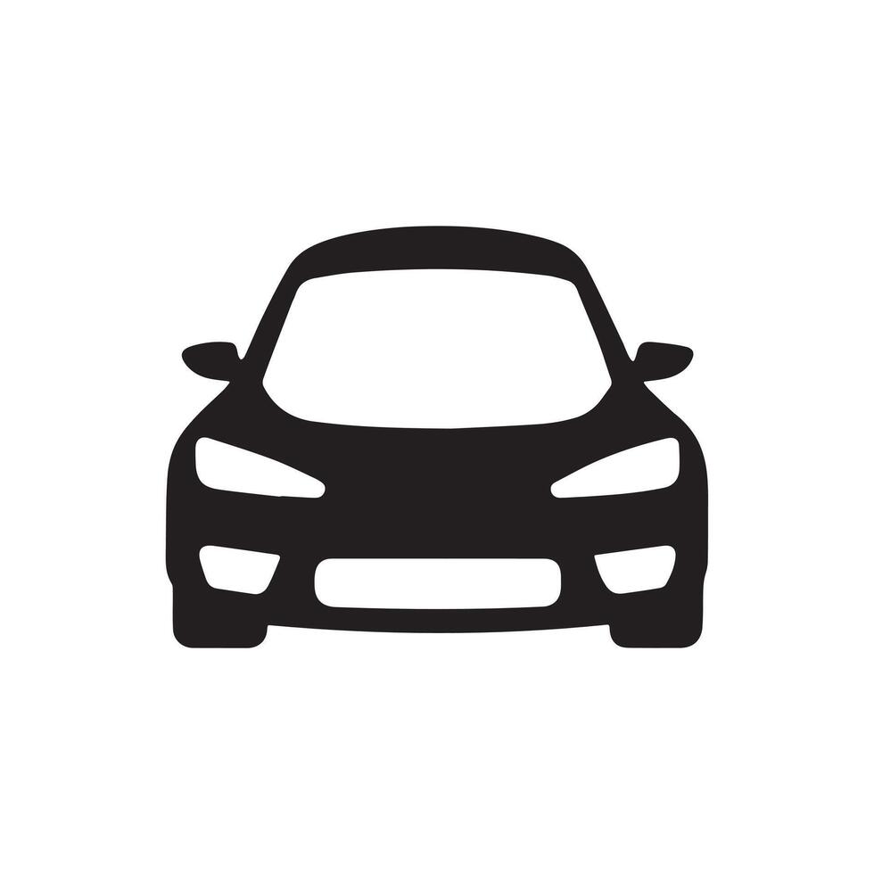 Black Car Icon for Clean and Stylish User Interfaces vector