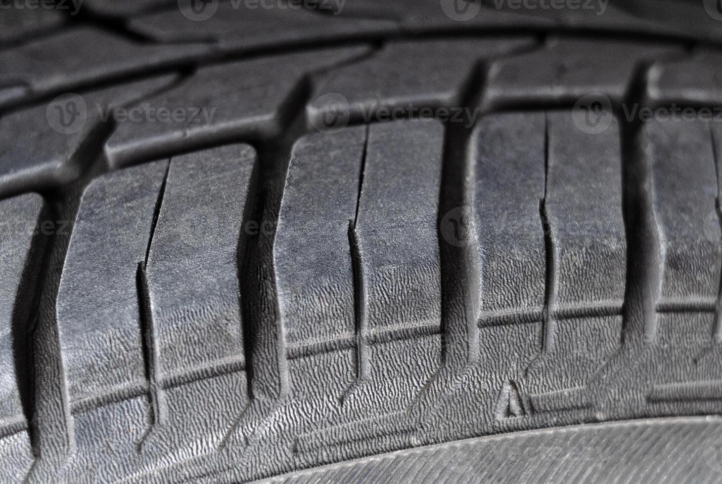 Part of a car tire close up photo