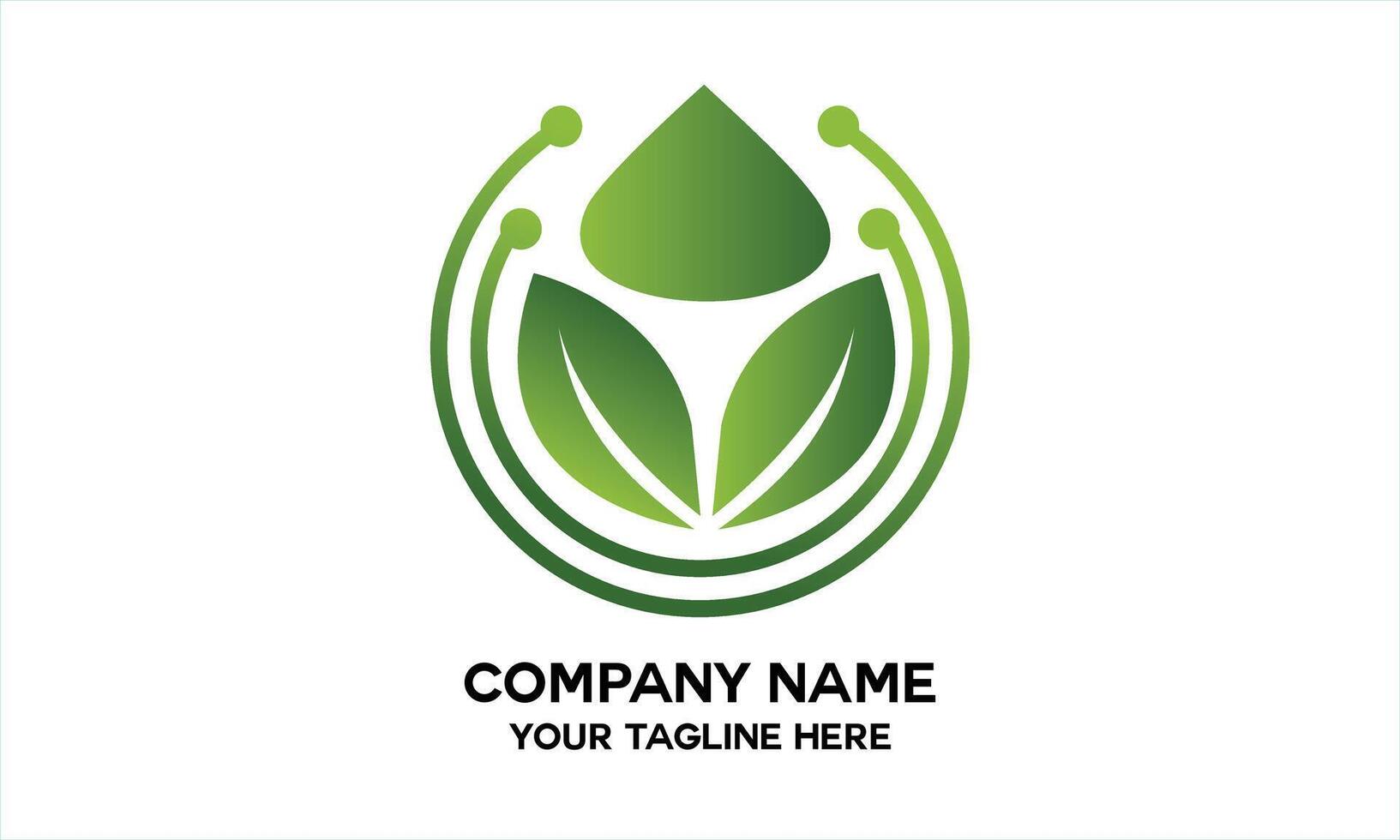 spa-shaped leaf logo vector