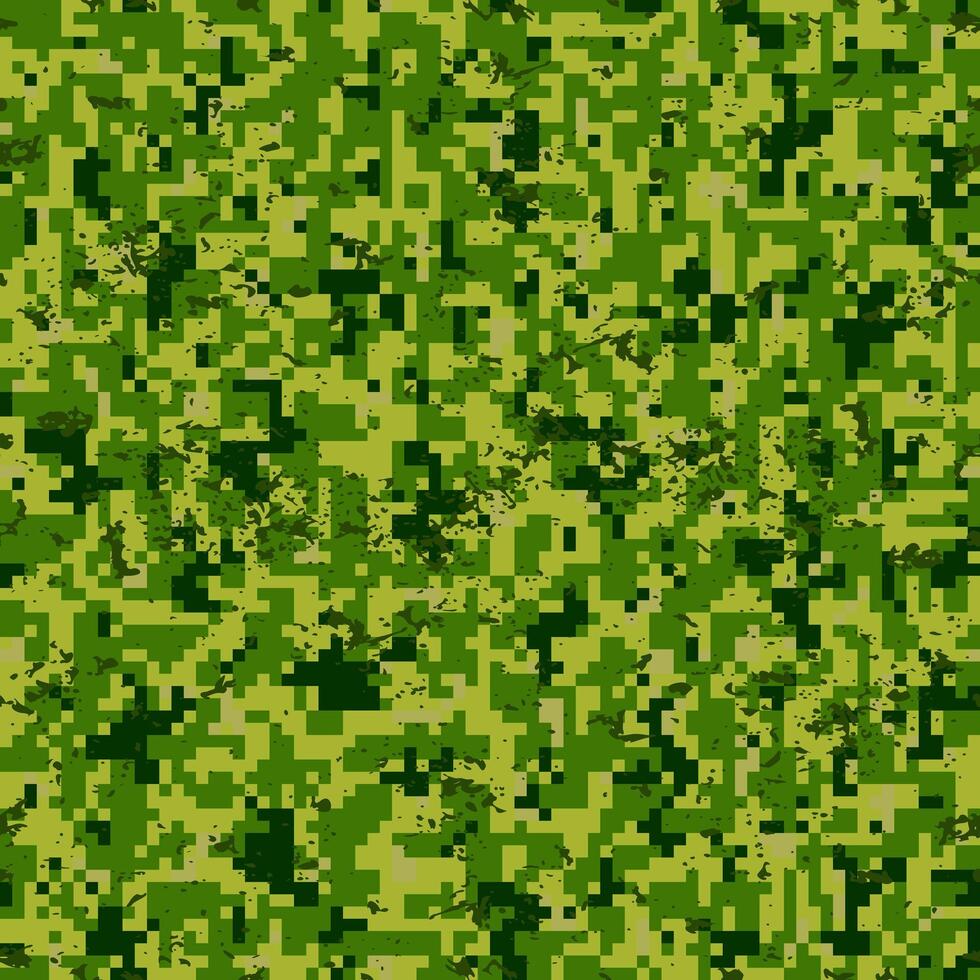 Seamless digital pattern bright green camouflage grunge vector