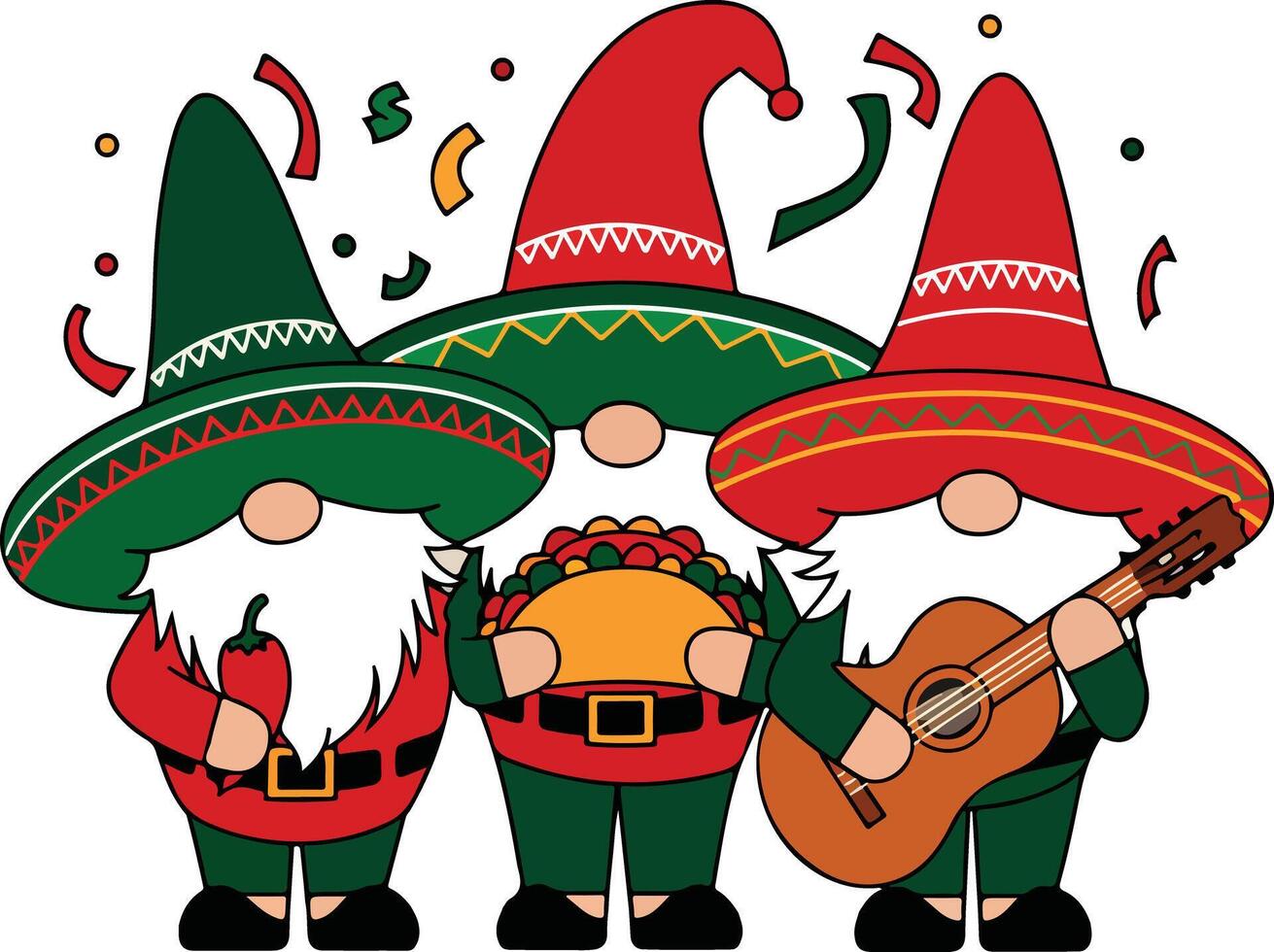 Cinco De Mayo Gnome vector