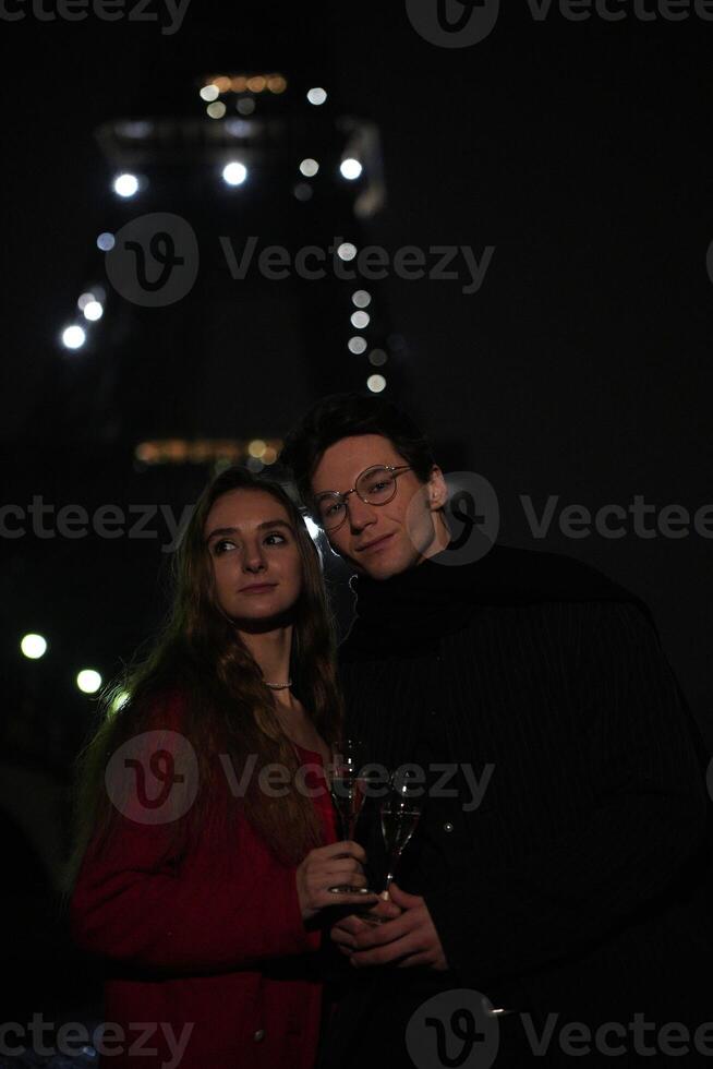 Romantic Evening at the Eiffel Tower, complete with a delightful Champagne Toast photo