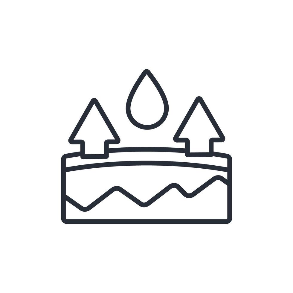 exfoliator line icon vector