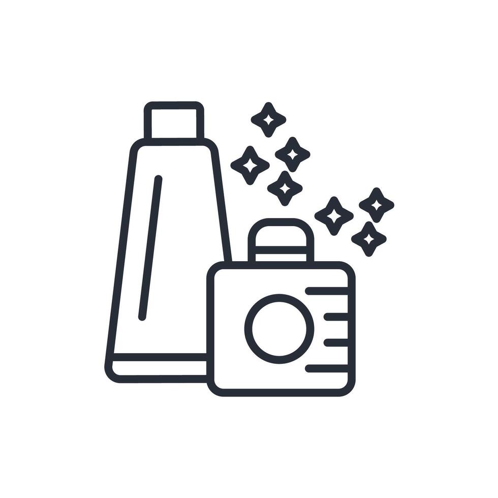 cosmetics line icon vector