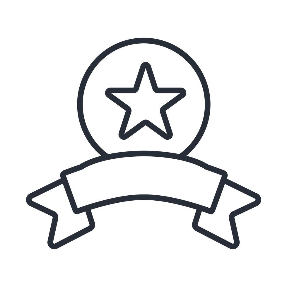 excellence line icon vector