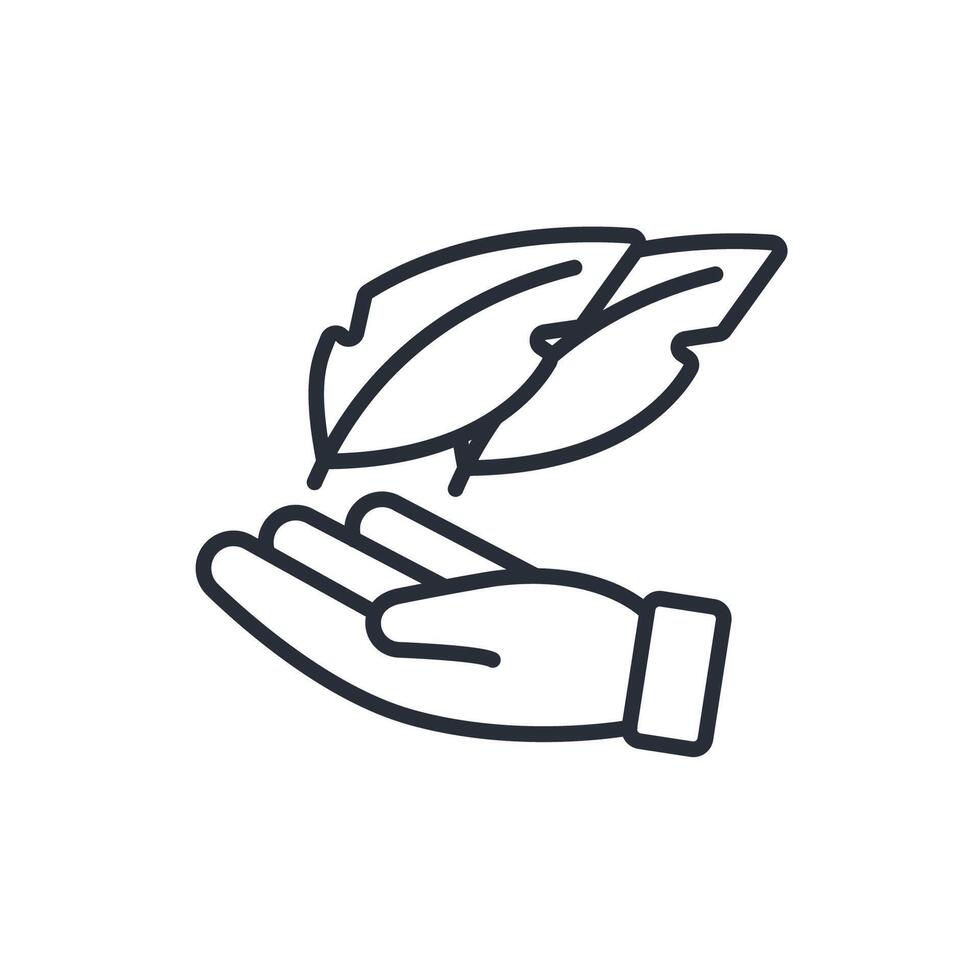 sensitive line icon vector