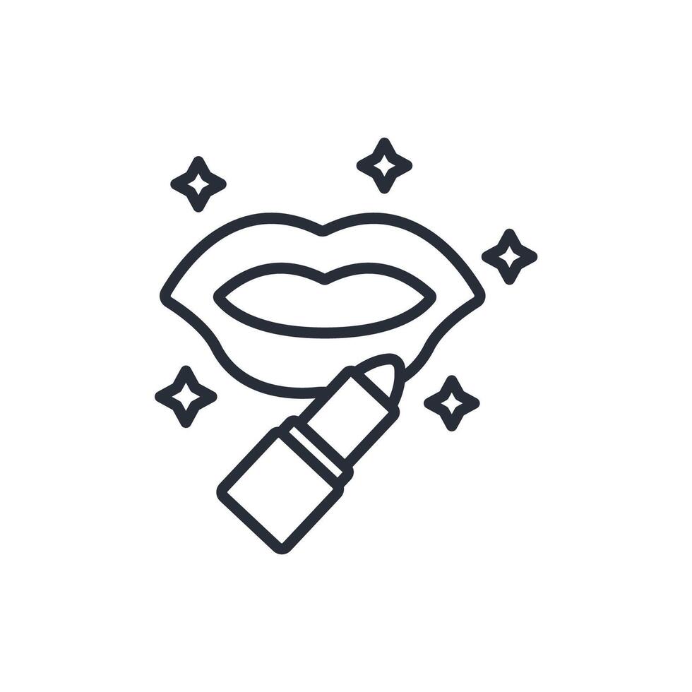 lip balm line icon vector
