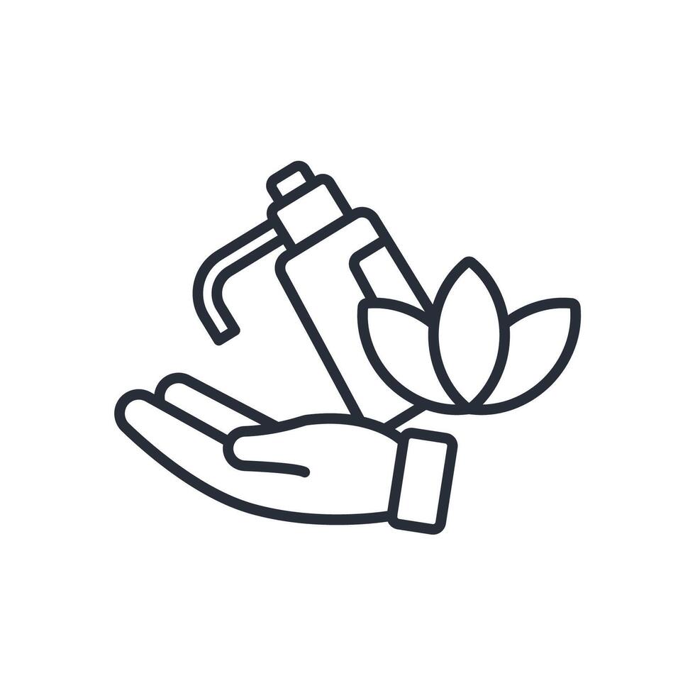 lotion line icon vector