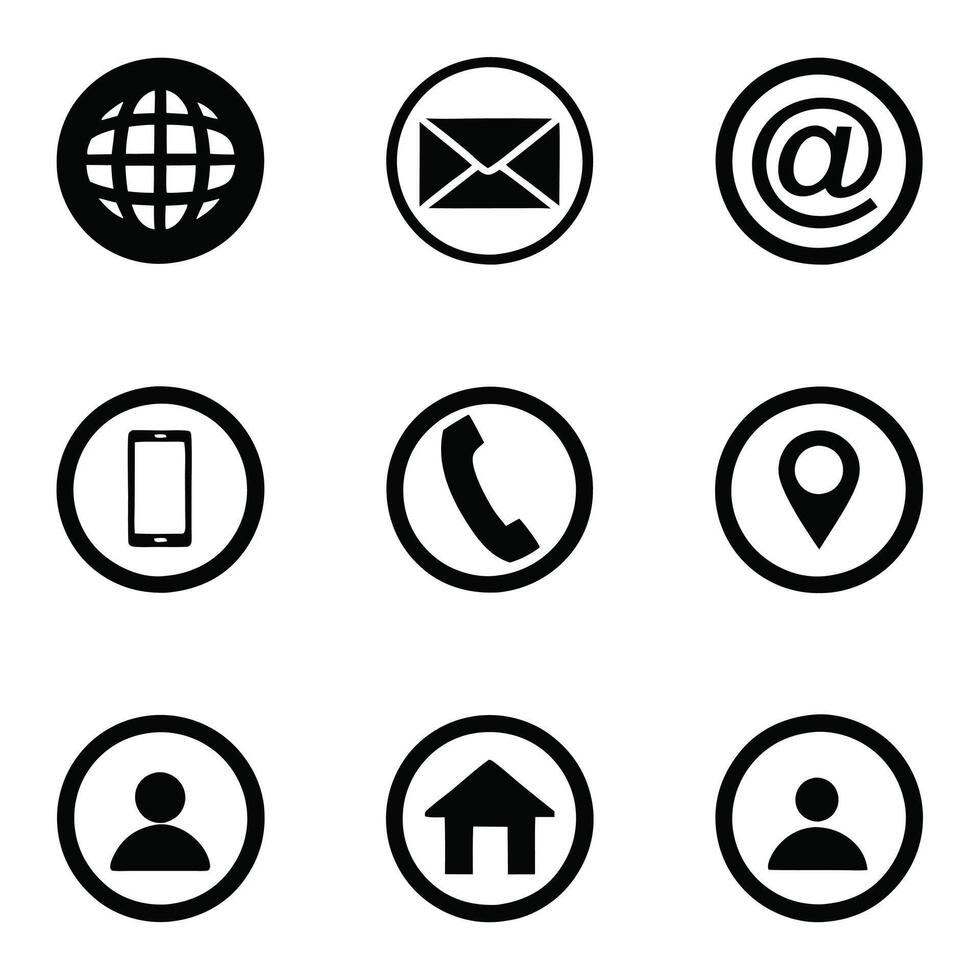 Communication symbols graphic design. vector