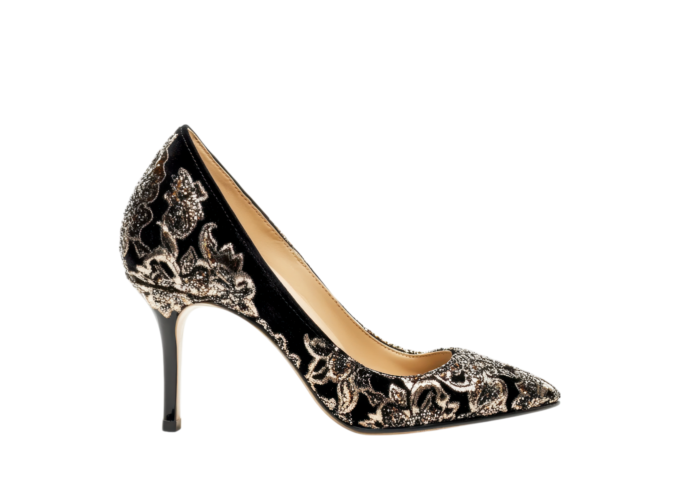 Stylish Leopard Print High Heel with an Elegant Silhouette. Isolated on a Transparent Background png
