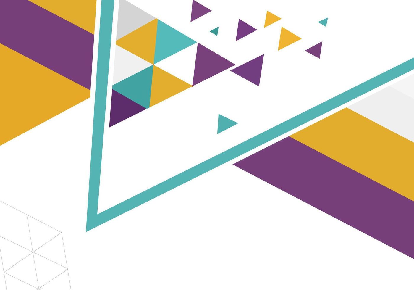 a colorful geometric pattern cover design with triangles and triangles vector