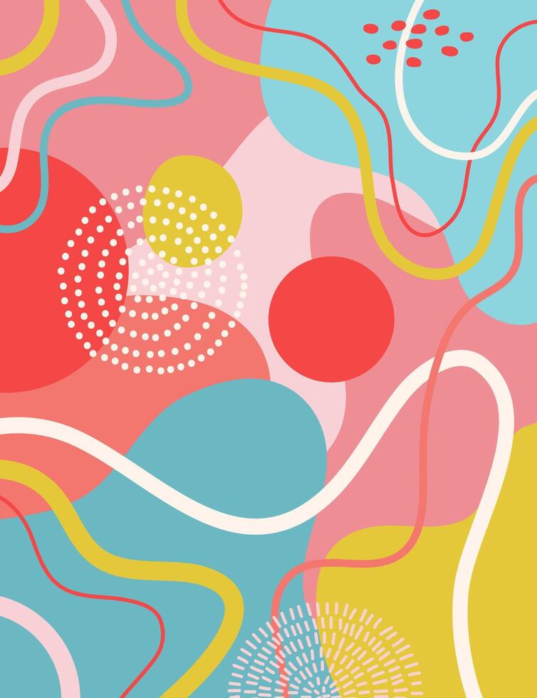 Abstract colourful art background design vector