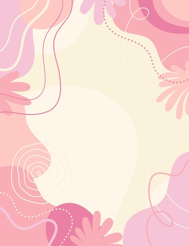 Pink colourful art background design. vector