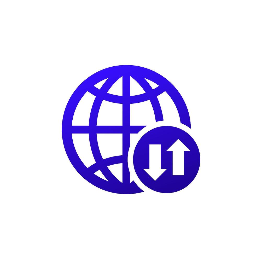 data roaming icon for apps and web vector