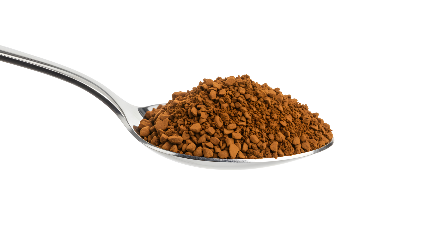 Spoonful of Instant Coffee Granules on Transparent Background png