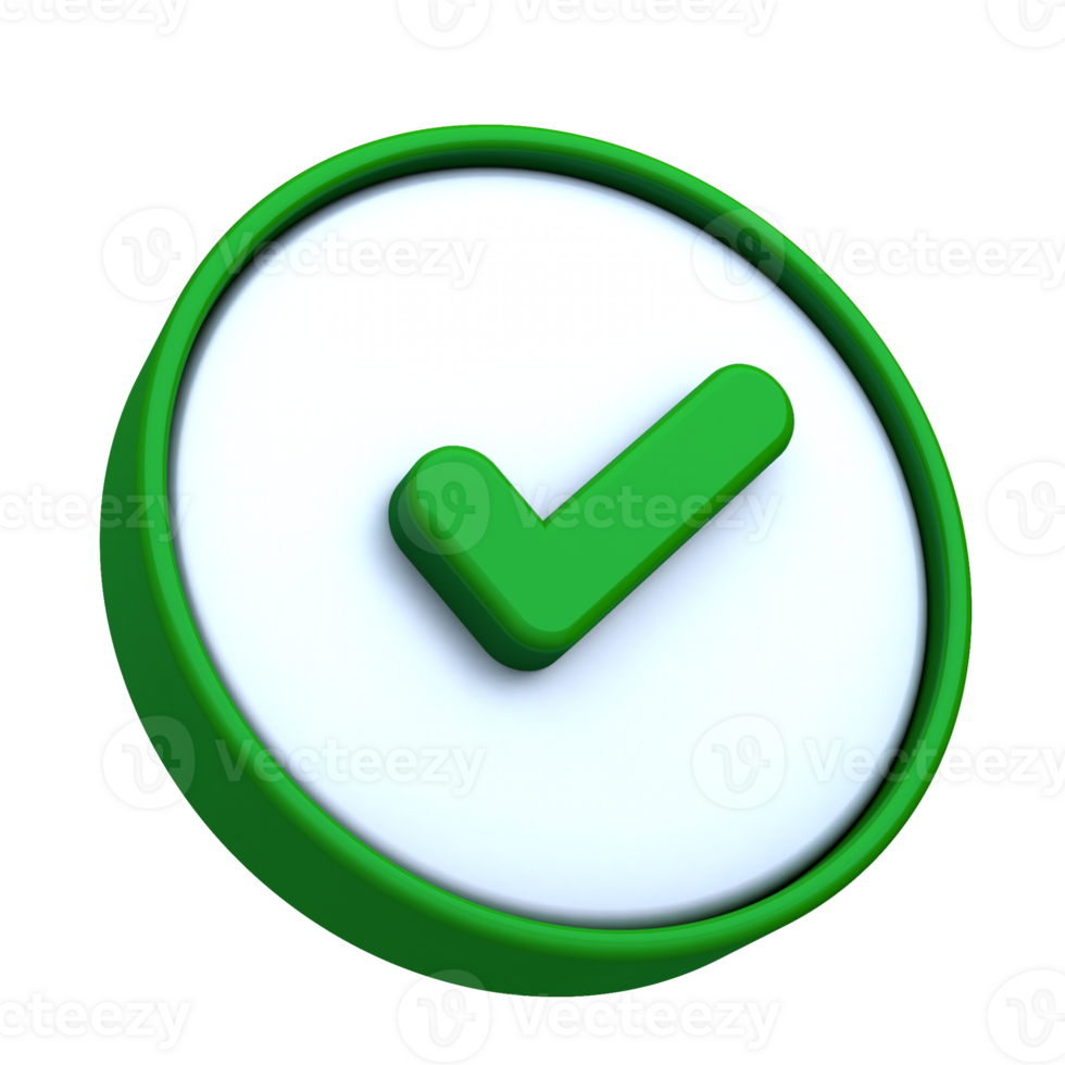 Vibrant Green Check Symbol Ideal for Success and Validation png
