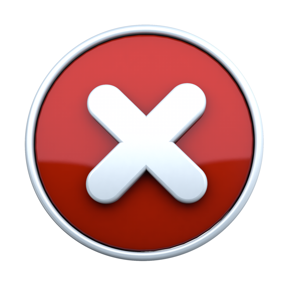 Dynamic Red Cross Icon Perfect for Alerts and Warnings png