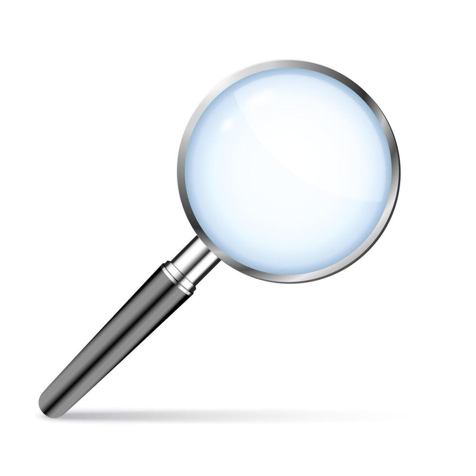 Realistic Magnifying Glass vector