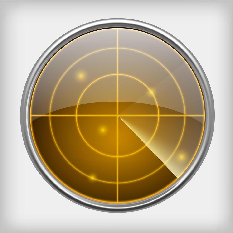 Realistic adar screen vector