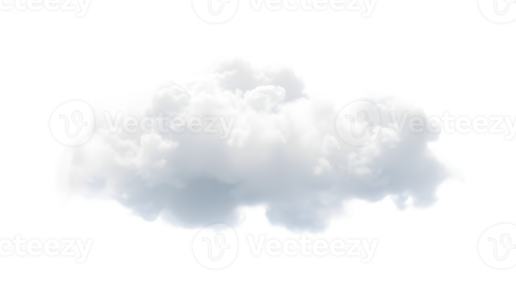 Puffy vapor cloud in clean modern white minimalist concept png