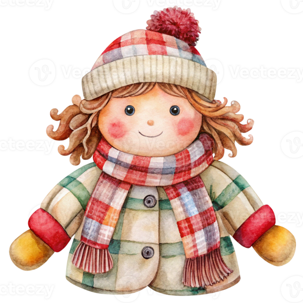 Winter girl clipart png