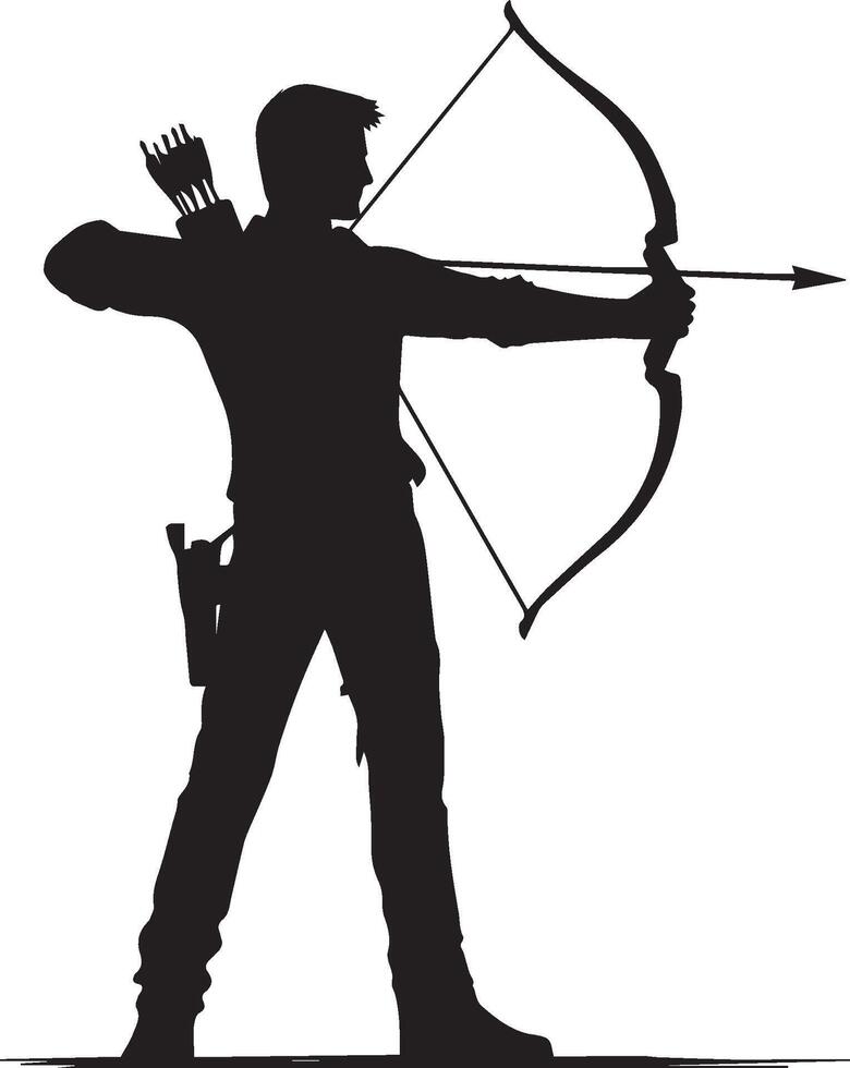 Black and white silhouette drawing vector