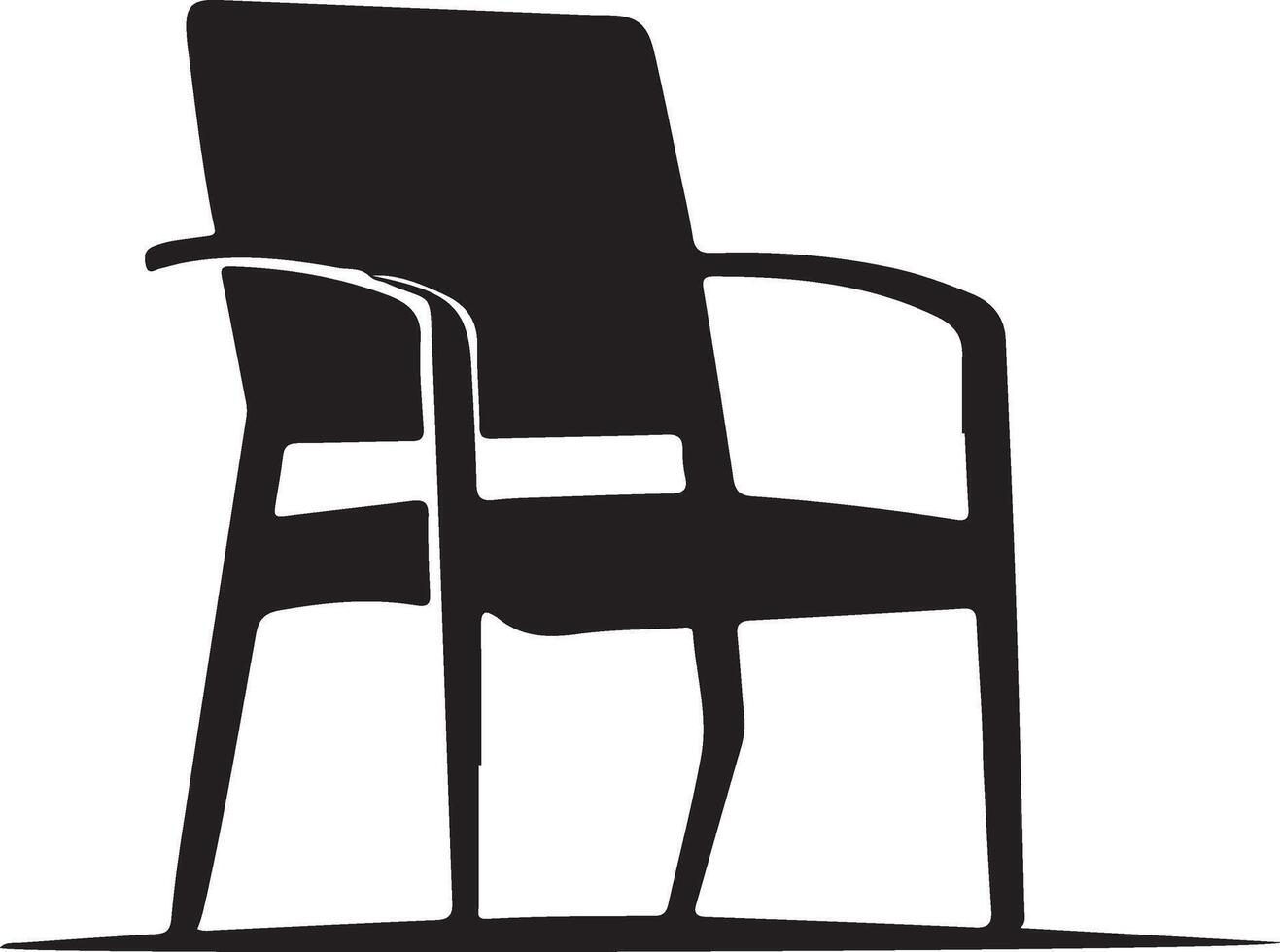 Classic furniture table silhouette vector