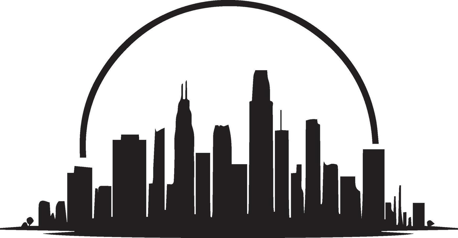 Skyline silhouette design vector