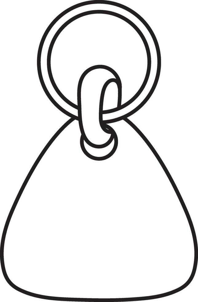 pet medallion illustration in the shape of a triangle, simple linear icons, doodle and sketch style, hand-drawn, isolated on a white background vector