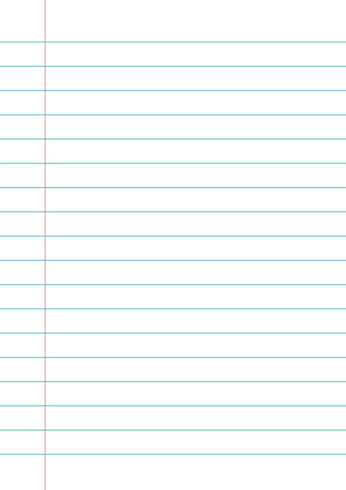 Design of a lined sheet of paper vector