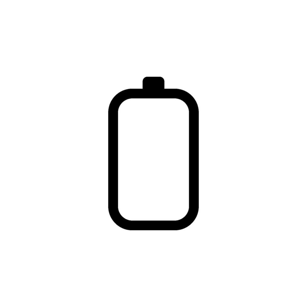 Battery icon. Perfect for indicating low power, battery depletion, or the need for charging. Suitable for web design, mobile apps, presentations, and other visual projects. color editable vector