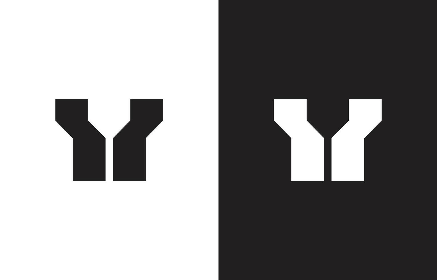 Logo letter Y concrete bridge vector