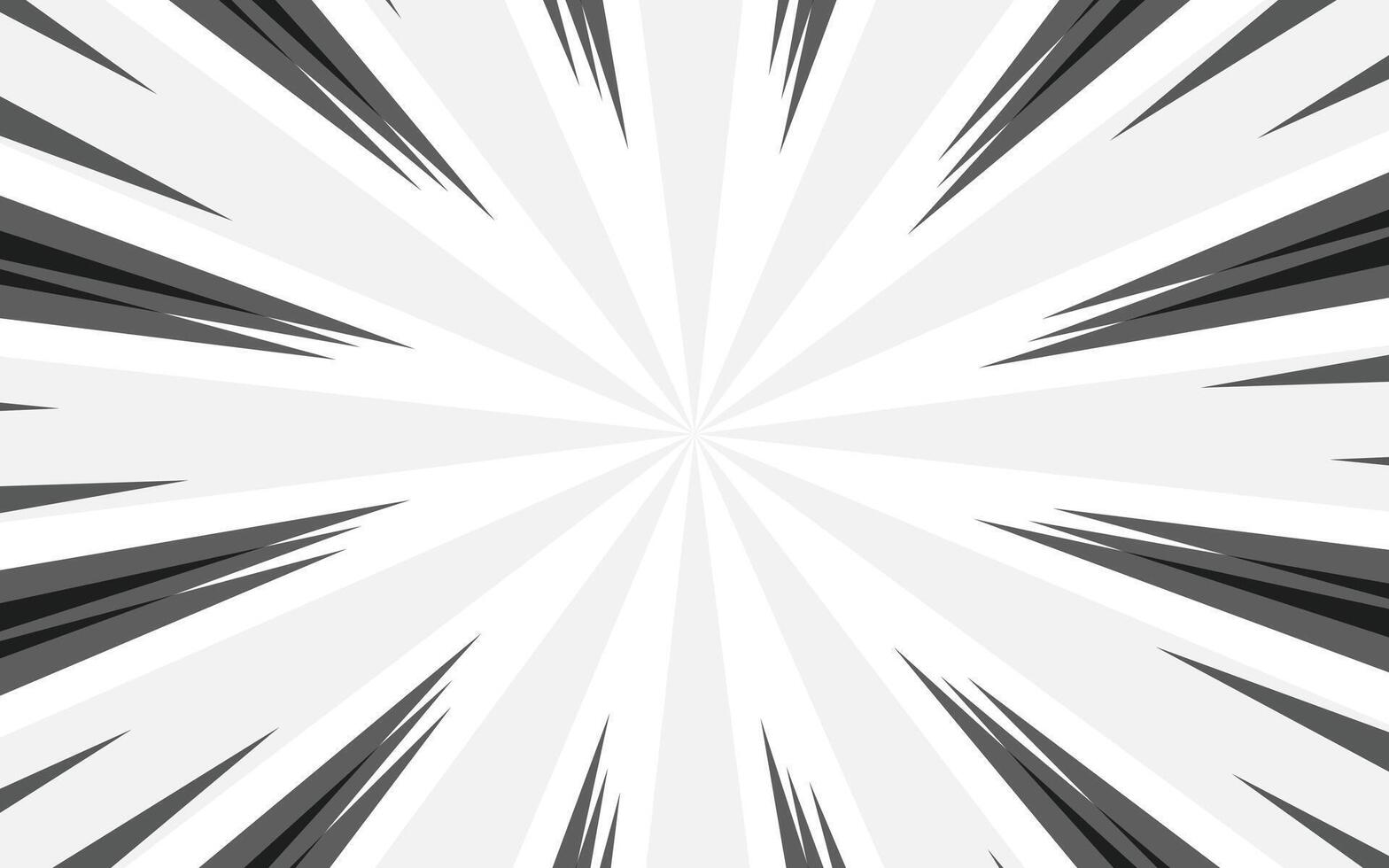 Abstract Comic Style Background with Radial Lines. vector