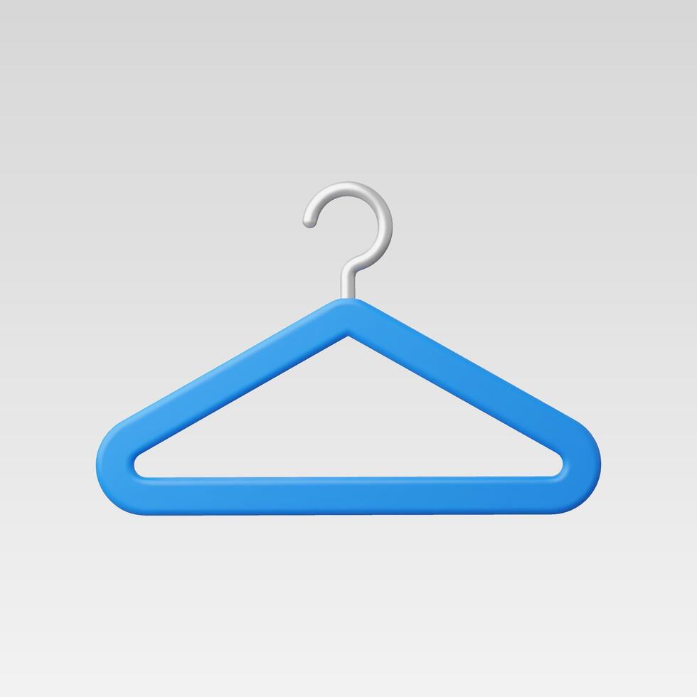 3d Realistic Cloth Hanger Icon vector