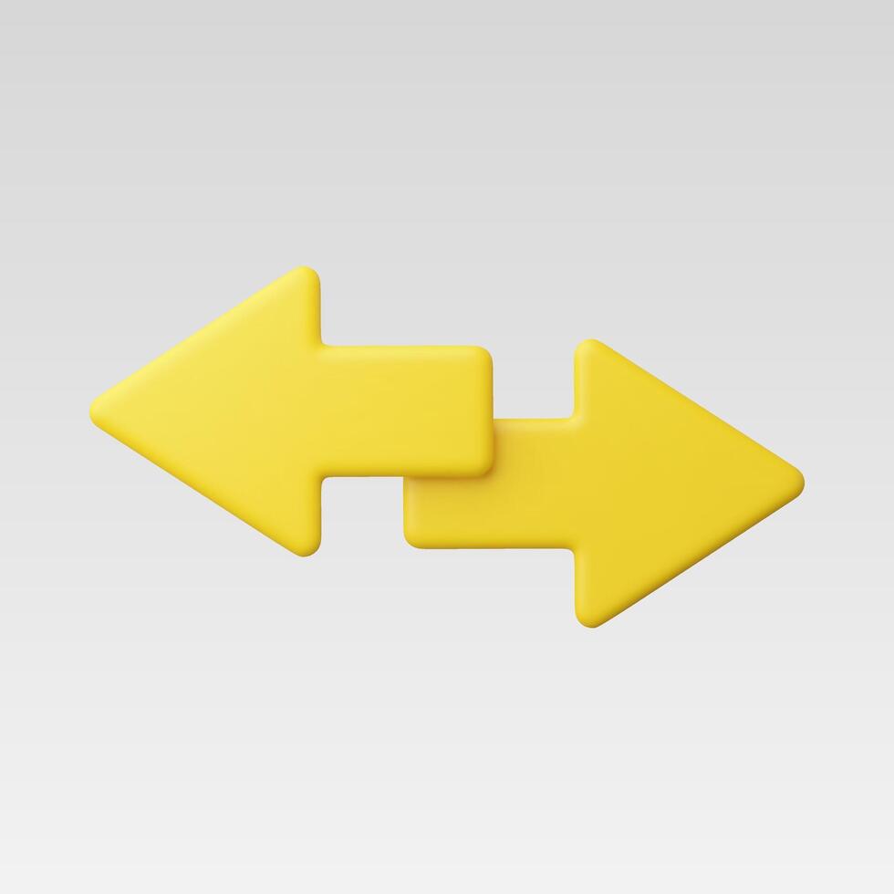 Stylized yellow arrows indicating direction and movement. vector