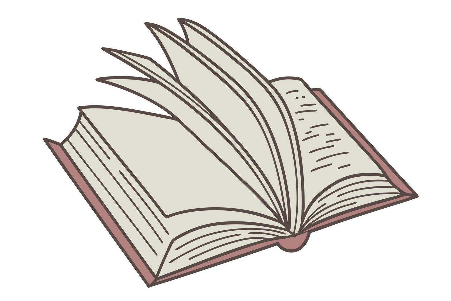 Book pages flipping with dynamic movement, representing the journey of reading and discovery on World Book and Copyright Day vector