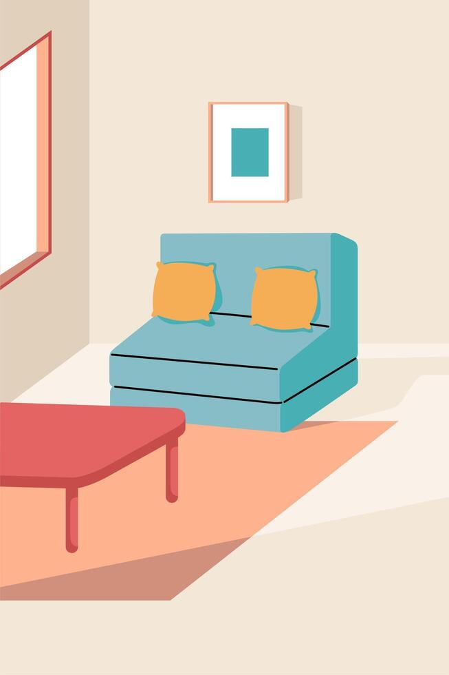 Interior Simple Room vector