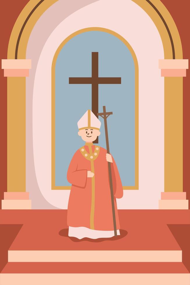 Religion Praying Pastor vector